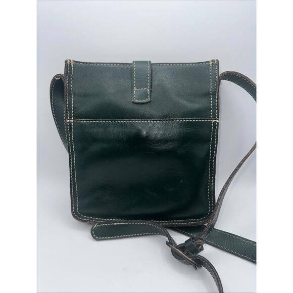 Patricia Nash Venezia Heritage Crossbody Purse Leather Bag Green 9.5" X 8.5" - Picture 7 of 9
